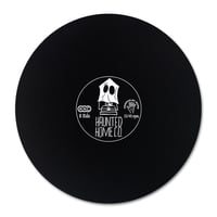 Image 2 of Turntable Mat, Black, 12" - "Haunted Home Co. House"