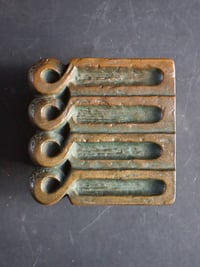 Image 1 of Bronze 5-Piece Door Furniture Set with Abstract Design