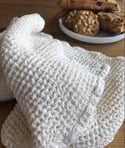 Organic Natural Waffle Hand Towel 