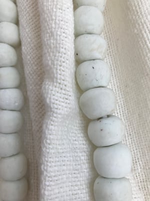 Image of Beads for your home - white glass large