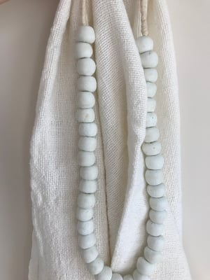 Image of Beads for your home - white glass large