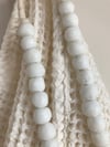 Beads for your home - white glass