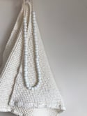 Beads for your home - white glass