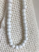 Beads for your home - white glass