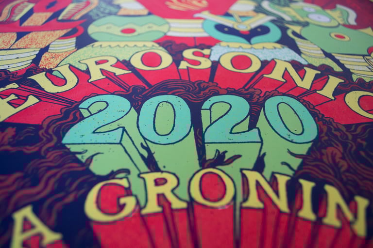 Eurosonic 2020 at Vera // Screenprinted Gig poster Image 3