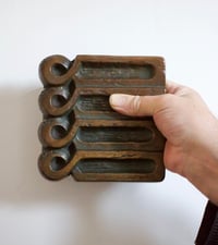 Image 5 of Bronze 5-Piece Door Furniture Set with Abstract Design