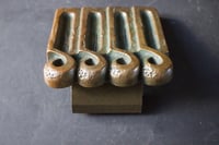 Image 3 of Bronze 5-Piece Door Furniture Set with Abstract Design