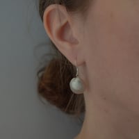 Image 3 of Sterling Silver Shell Earrings 