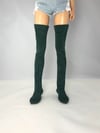 Emerald Suede Thigh High Boots: Minifee 