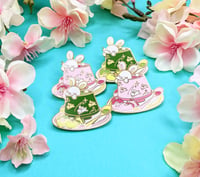 Image of Cherry Blossom Cute-Tea Enamel Pin