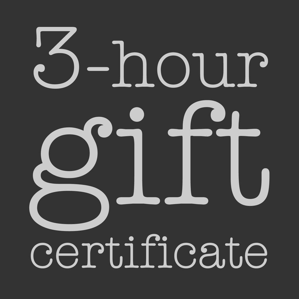 Image of 3-Hour Gift Certificate