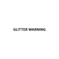 GLITTER WARNING stamp