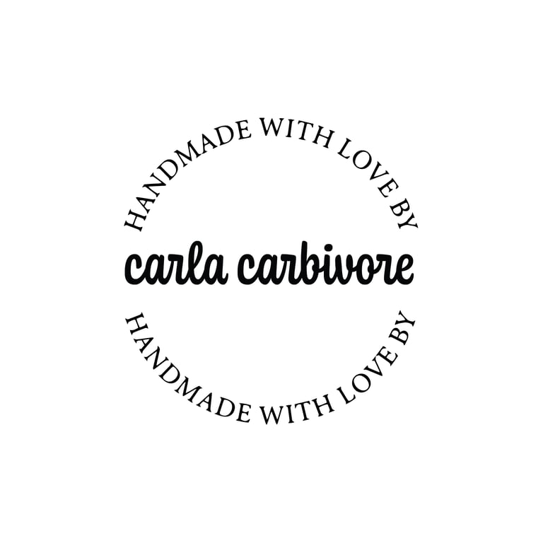 Round Handmade with Love by cursive