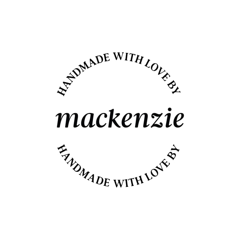 Round Handmade with Love by italic Image 3
