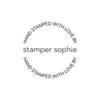 Image 1 of Round Hand Stamped with love by Modern