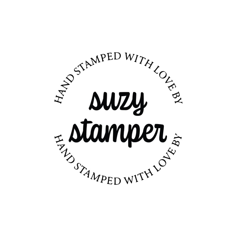 Round Hand Stamped with love by Cursive Image 3