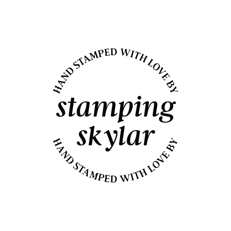 Round Hand Stamped with Love by Italic Image 3