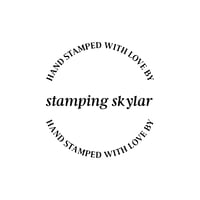 Image 1 of Round Hand Stamped with Love by Italic