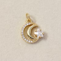 Moon & Star Charm