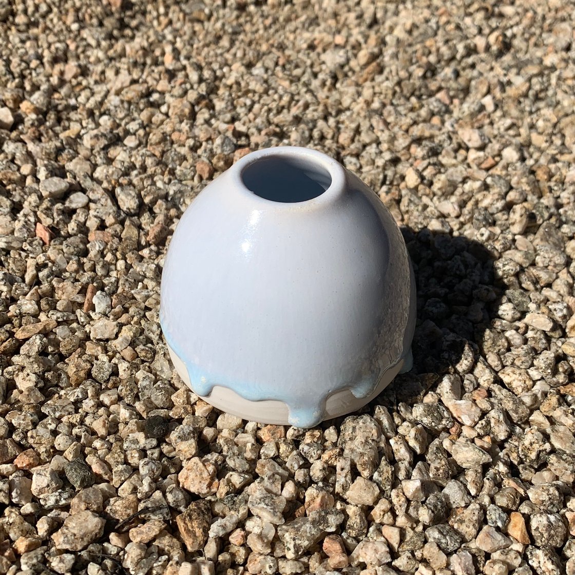 Image of Snow Blue Bud Vase