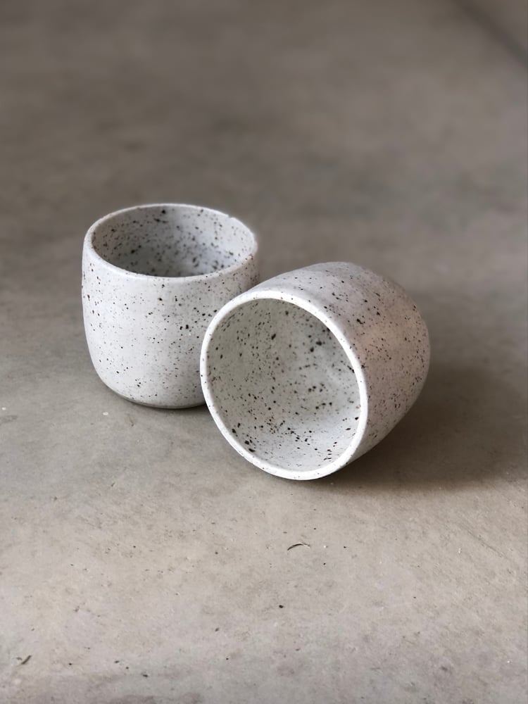 handleless espresso cups - set of two | sjc studio