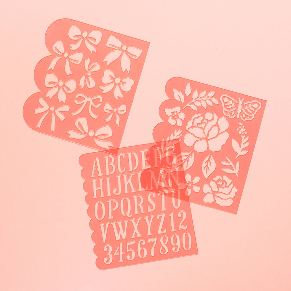 Image of Maggie Holmes | Garden Party Flower Builder 3pc. Stencils 