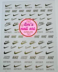 Gold Nike stickers 