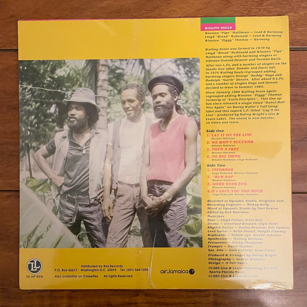 Image of Wailing Souls - Lay It On The Line Vinyl LP