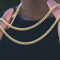 Stainless Steel Gold Chain
