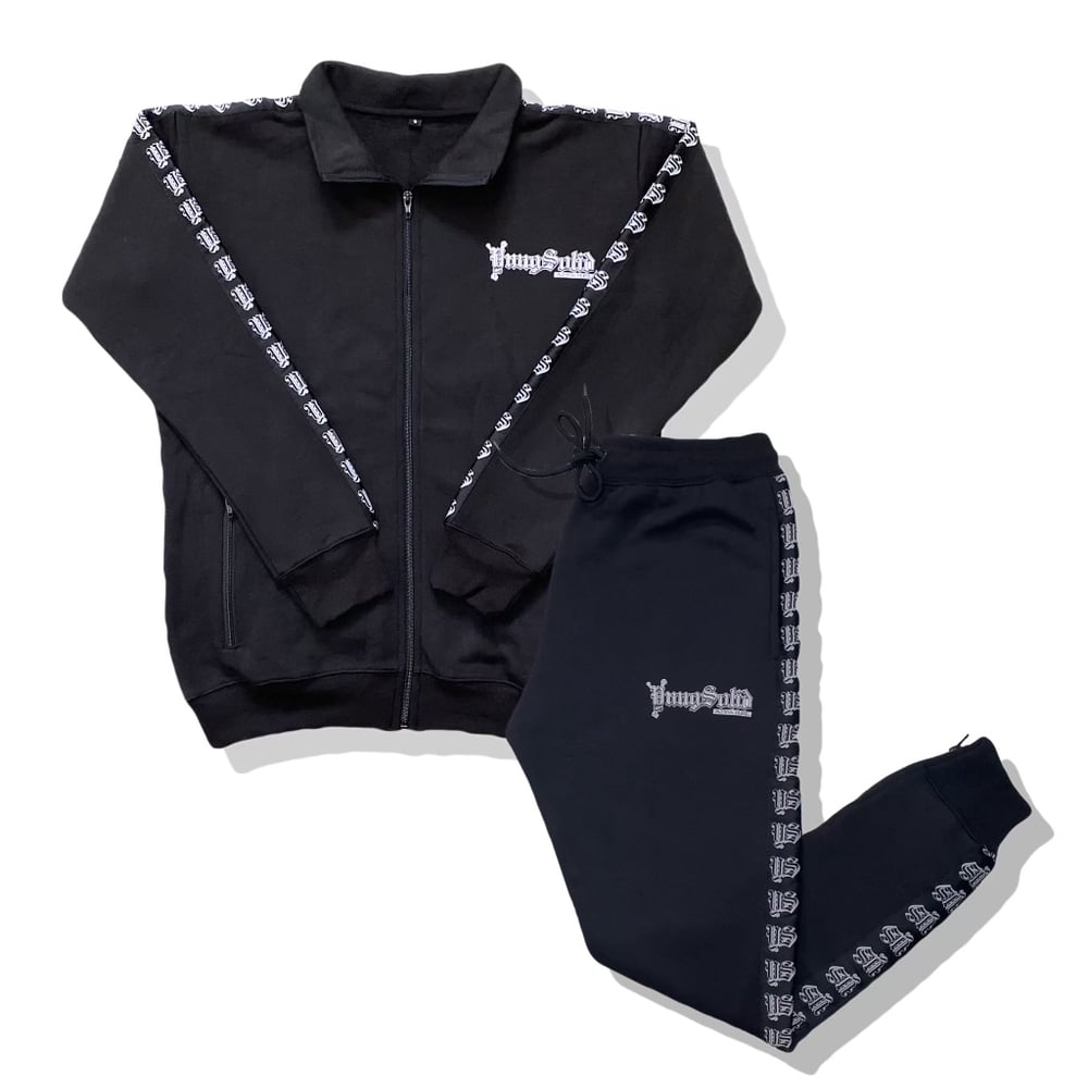 Image of Black YungSolid Tracksuit