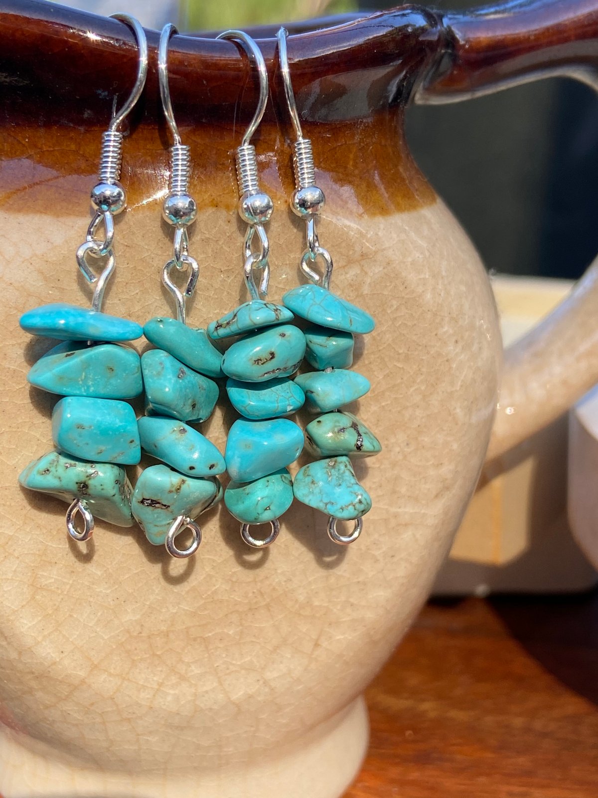 Image of Turquoise Dangle Earrings