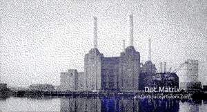 Dot Matrix - Battersea Power Station - Poured paint dot by dot