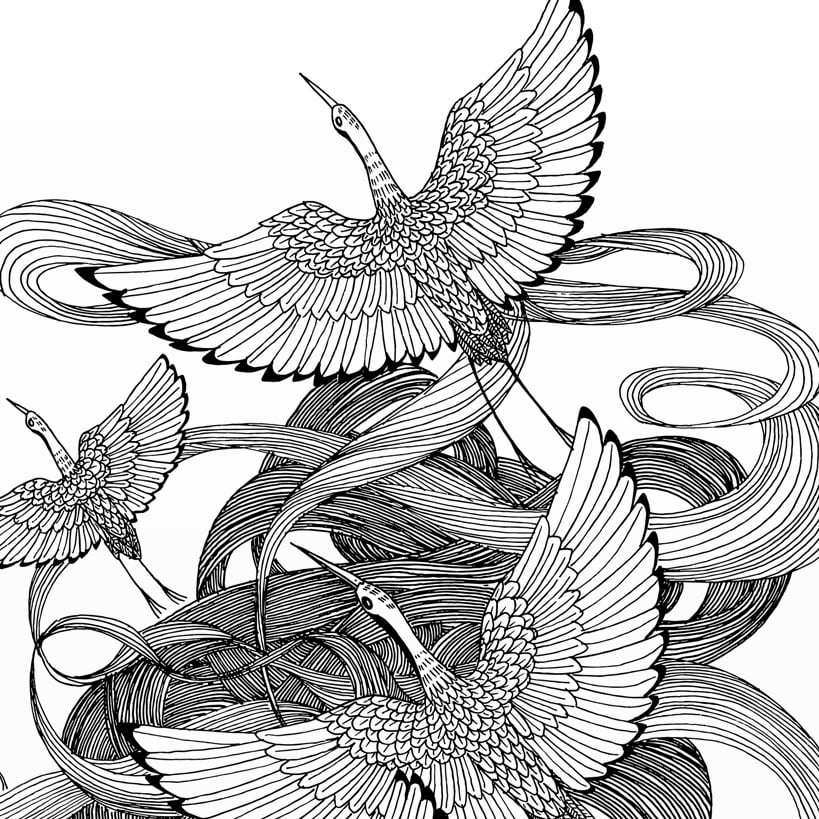 Large Print: Spring Cranes