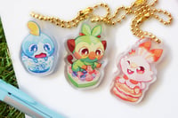 Galar Starters Clear Charms