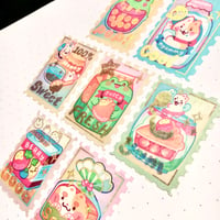 Image 2 of Snack Ads Stamp Washi with Hologold Foil