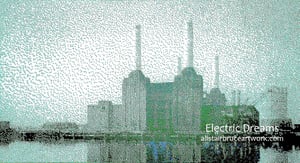 Electric Dreams Green  - Battersea Power Station - Limited Edition Print 1/3
