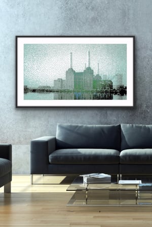 Electric Dreams Green  - Battersea Power Station - Limited Edition Print 1/3
