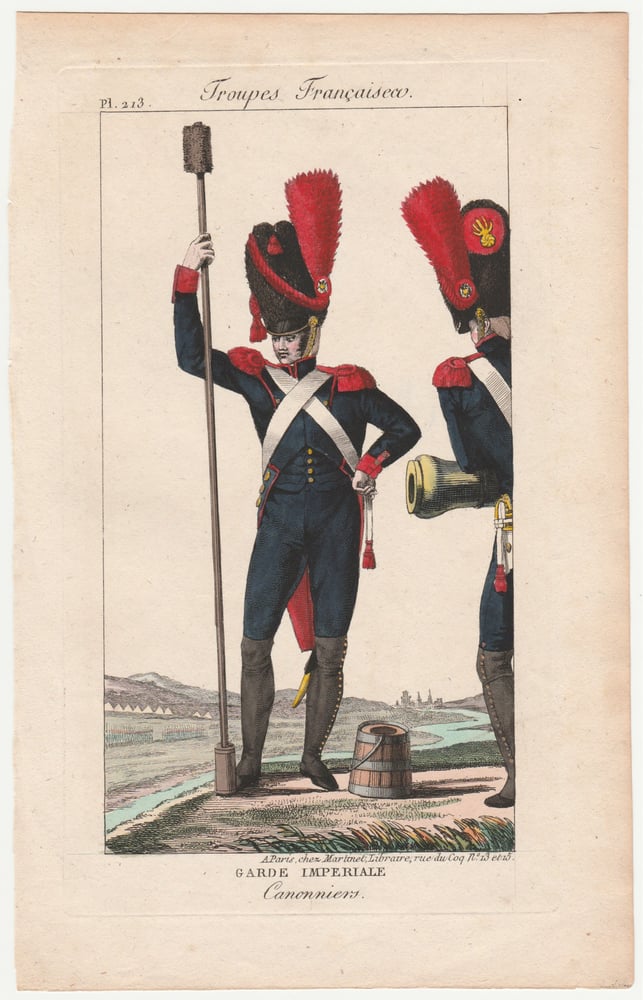 Image of A. Martinet: Troupes Françaises, pl. 213 Garde Impériale, Cannoniers, ca. 1811