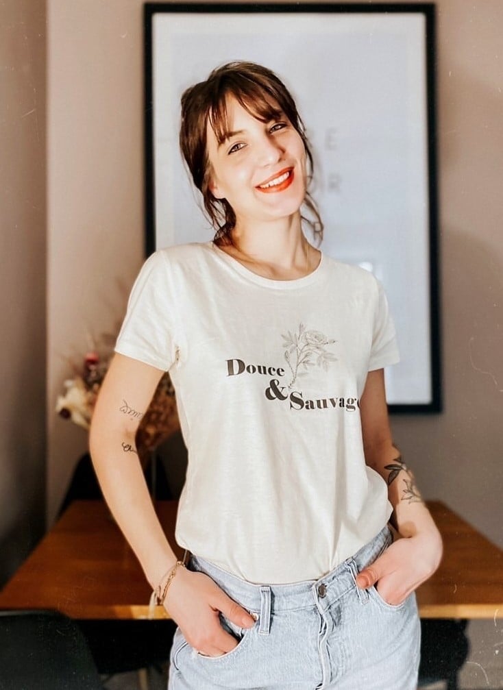 Image of COLLAB TERMINEE - T-Shirt THE SIMONES X Elodie JELENA - Douce et sauvage
