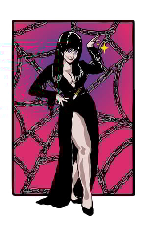 Image of Mistress of the Dark woven blanket