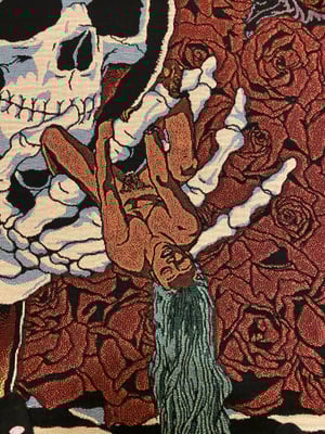 Image of 'Valley of the Roses' woven blanket PREORDER 