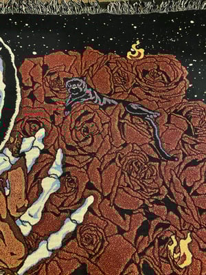 Image of 'Valley of the Roses' woven blanket PREORDER 