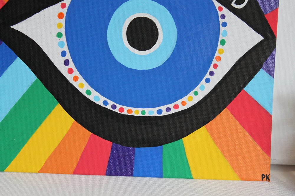 "See The Good" 7x7 painting