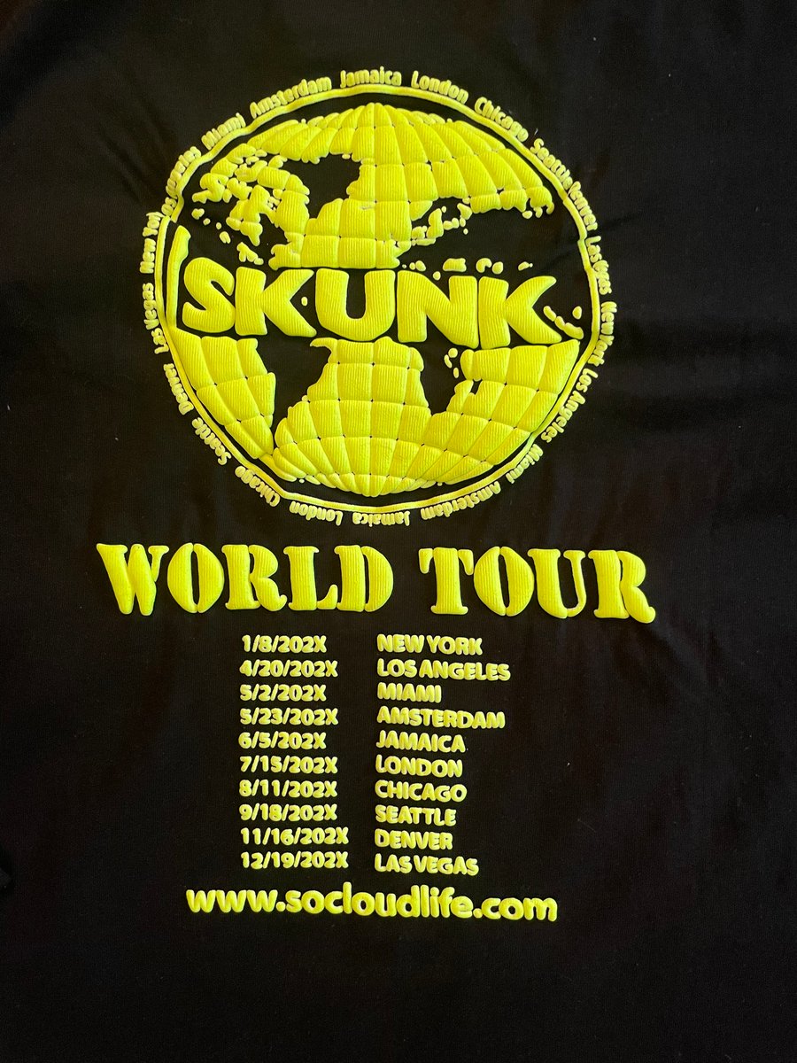 Image of Skunk the World tour tee (long sleeve)