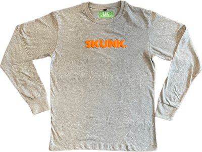 Image of Skunk The World Tour tee (grey/orange)