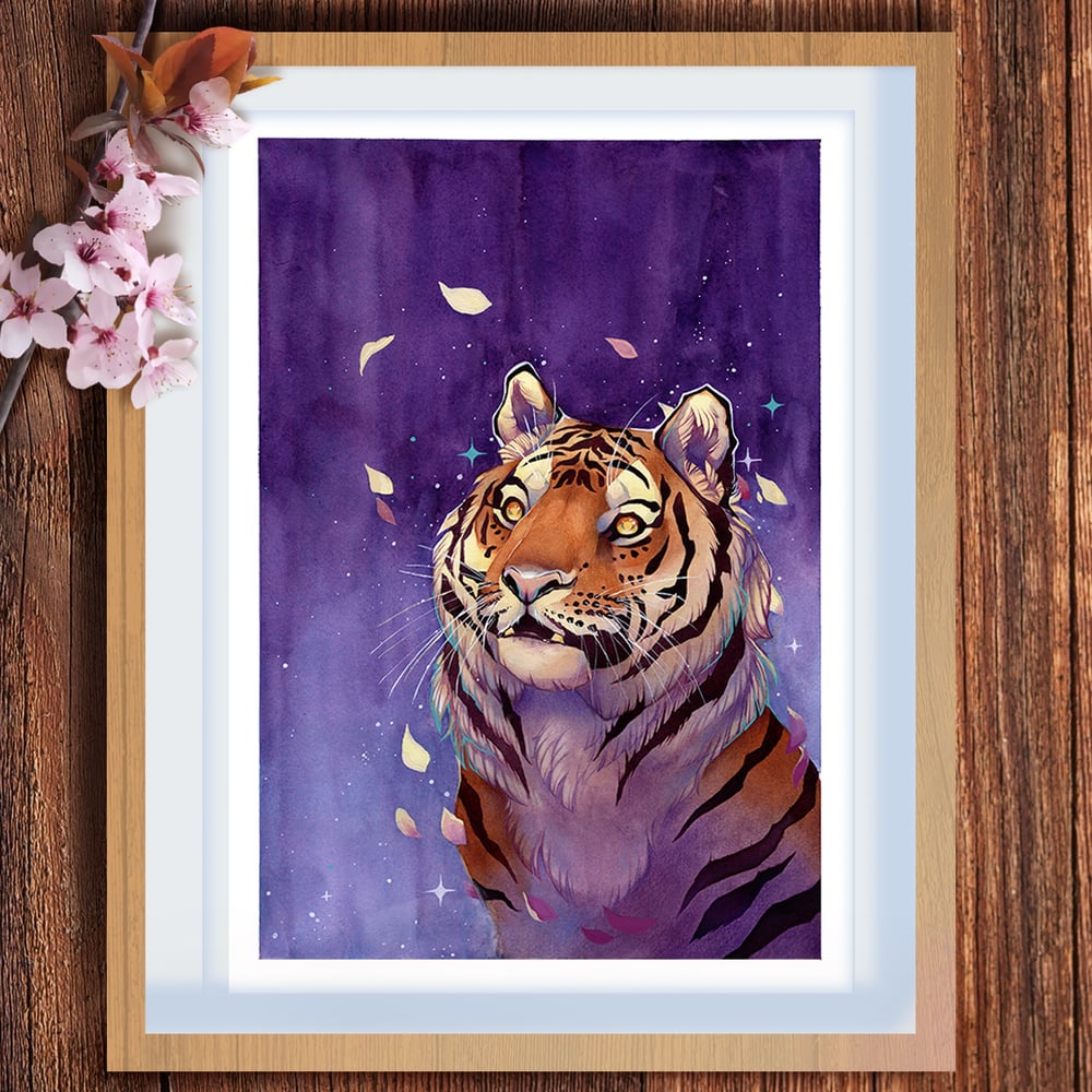 Image of "Spring tiger" limited edition prints