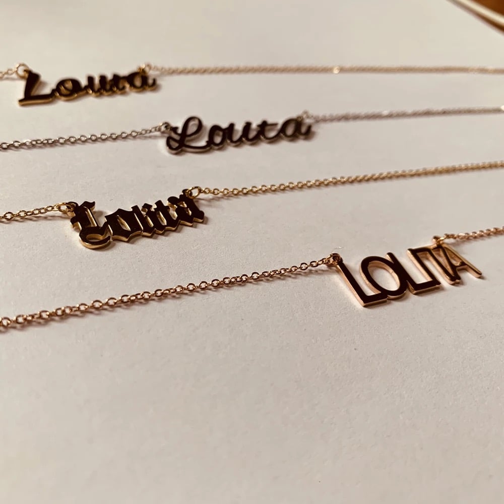 Image of Name Plate Necklace