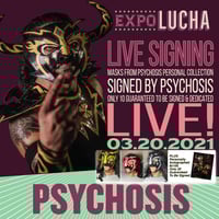 Image 1 of Psychosis Masks To Be Personally Autographed LIVE