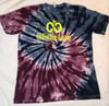 Purple and blue tie dye shirt
