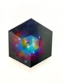Image 2 of Miniture Imagined Nebula Triptych 